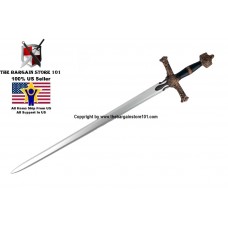 New Nerf Like 48" Medieval  King Solomon Foam Padded Crusader Knights LARP Sword Great for Costumes & kids presents